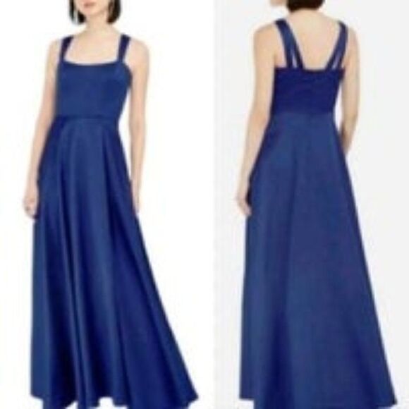 XsCape Beatiful Evening Gown Maxi Dress Size 2 Burgundy Color Like New - Picture 1 of 9